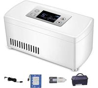 ELzEy Réfrigérateur Portable avec Batterie, Refroidisseur d'insuline, for Voiture, Voyage, Maison, Mini réfrigérateur for médicaments et refroidisseurs d'insuline