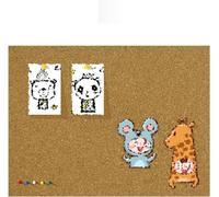 ELzEy Tableau rectangulaire en liège autocollant, feuilles de support en liège de 8 mm d'épaisseur, revêtement d'étagère multifonction en liège pour décoration murale, école avec punaises nécessaires