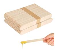 elzle 100 Pièces Spatule à Épilation, 5.9 Inch Spatule Bois pour Cire en bois pour épilation à la cire chaude, applicateur de cire, pour le Visage, le Corps, les Lèvres