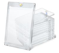 elzle 10PCS Protège Cartes Magnétique 35PT avec Protection UV, Housses Transparentes Fermeture Magnétique pour Carte à Collectionner/Cartes de Jeu/Cartes Sportives