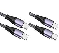 elzle Able USB C,Câble USB C vers USB C,2M 65W Câble USB C Charge Rapide,Cable USB Type C,par MacBook,MacBook Pro,ChromeBook Pixel,iPad Pro 2021/2020/2018,Samsung Galaxy S21/S20,Huawei P30 ecc,Nylon