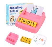 elzle Jeux Educatif, Fille Jouet Éducatif d'Orthographe, Jeu de Lettres Correspondant, Jouets d'apprentissage de la Lecture pour Les 3-6 Ans, Cadeau d'anniversaire pour Garçons et Filles âgés 3-6 Ans