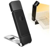 elzle Lampe de Lecture, Longue Durée, LED Liseuse Lampe Clip, 3 Luminosités Réglables en Continu, Port de Charge USB, Liseuse Clip Rechargeable pour Lire au Lit(Noir)