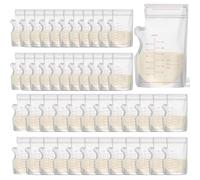 elzle Sachet Conservation Lait Maternel 250 ml, 55 Pcs Sacs de Conservation pour lait Maternel pour Réfrigérateur ou Congélateur, Étiquettes Inscriptibles pour les Mères qui Allaitent