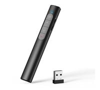 elzle Télécommande de présentation, Clicker de présentation sans Fil, télécommande PowerPoint 2,4 GHz avec récepteur USB, hyperlien & contrôle du Volume pour Mac, PC, Ordinateur Portable