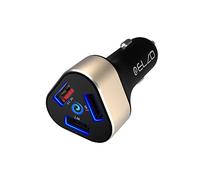 ELZO Quick Charge 3.0 42W Chargeur de Voiture USB à 3 Ports (1 Port Quick Charge 3.0 + 2 Ports intelligents) avec câble Micro USB à Charge Rapide de 3,3 Pieds pour Samsung Galaxy