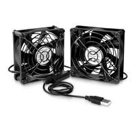 ELZO Ventilateur PC USB 80mm 5V, Ordinateur Portable vec 3 Vitesses Réglables Ventilateur de Refroidissement électronique pour PC TV Box AV Cabinet PS4 PS5 Boîte de Télévision Routeur Xbox PC Gamer