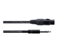 Cordial EM 3 FV XLR Câble de liaison [1x XLR femelle 3 pôles - 1x Jack mâle 6,3 mm (stéréo)] 3 m noir