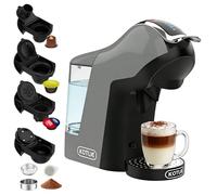 EM-308B Machine à café à capsules, 5 en 1, 19 bars, multi-capsules pour Nespresso Original/Dolce Gusto/ESE Pads (44 mm), réservoir d'eau 1 l, 3 températures/7 quantités d'eau