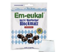 Em-eukal aecht Bonbons malt bavarois (paquet de 100 g) + bloc usy