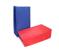 EMAAN Lot de 24 sacs en papier rouge et bleu 13 x 7,9 x 23,9 cm pour le 4 juillet, le jour de l'indépendance, les vétérans, la fête patriotique