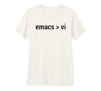 Emacs - Code Editor Flame War - Design Noir T-Shirt Haut de Gamme