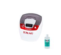 EMAG Nettoyeur à ultrasons Emmi D21 avec cuve en acier inoxydable I Nettoyeur de bijoux, également pour le nettoyage de montres et lunettes I Appareil de nettoyage par ultrasons fabriqué en Allemagne