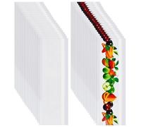 EMAGEREN 20 Pcs Attrape-Mouche Collant, Sticker Anti Mouches Fenêtre Transparent, Piège à Mouche Fenêtre 21x7cm, Autocollant Mouches Intérieur Non Toxique et Inodore, pour Maison Bureau Cuisine