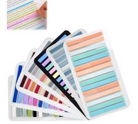 EMAGEREN 2100 Pièces Marque Page Adhesives Index Tabs Demi-Transparence Tampons Notes Post It Livre Notes Autocollantes Colorées de Inscriptibles Signets Adhésifs pour Marqueur D'école de Bureau