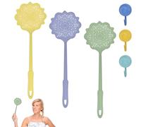 EMAGEREN 3 Pièces Tapette à Mouches, Tapetteà Mouches avec 3 Crochets, Tapettes pour Mouches en Trois Couleurs,Tapette à Manuelle Lutte Antiparasitaire,pour Les Mouches,Moustiques et Insectes