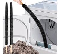 EMAGEREN Brosse Radiateur Coudée Brosse Nettoyer Radiateur avec Manche en Bois Brosse Radiateur Longue 75cm Plumeau Radiateur Flexible pour Nettoyer Radiateur Réfrigérateur Machine à Laver
