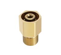 eMagTech 1 adaptateur de tuyau mâle haute pression M22 x 1,5 en laiton pour nettoyeur haute pression compatible avec Kärcher HD HDS ProHD, doré