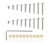 eMagTech 1 Kit de Montage de Cartouche de Tête de Platine Cartouche de Tête de Platine Phono Vis M2,5 Boulons écrous Rondelles Compatible avec Linn Compatible avec Thorens