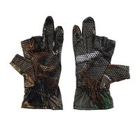eMagTech 1 paire de 3 mitaines basses pour homme, chasse, kayak, randonnée, camouflage, été, antidérapantes, absorbantes, humidité, séchage rapide, léger, élastique, en silicone tricoté