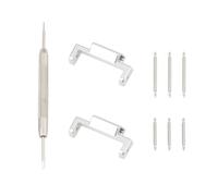 eMagTech 1 Paire de Bracelets de Montre avec Boucle de Connexion Argentée Compatible avec Casio G-SHOCK GA-110 G-8900 DW-5600 Et G-5600 (16 à 22 Mm).