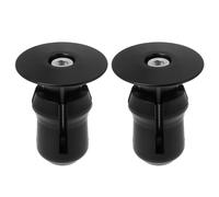 eMagTech 1 paire d'embouts de guidon de vélo pour vélo de montagne de 16 à 22,7 mm de diamètre intérieur (noir)