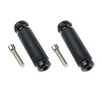 eMagTech 1 paire Moto Repose-pieds Universels CNC Remplacement pour Pédales de Siège Arrière, Noir