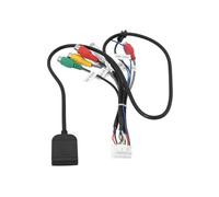 eMagTech 1 Pièce Câble Radio Stéréo de Voiture Android 20 Broches avec Adaptateur de Fente pour Carte SIM Faisceau de Câbles RCA Adapté à La Plupart des Appareils de Navigation Multimédia GPS