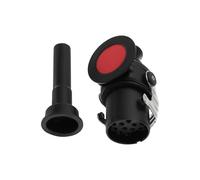 eMagTech 1 prise de camion 15 broches avec contacts à vis, tension de fonctionnement 24 V, 114,5 x 69 mm, pour connexion électrique entre camion et remorque pour camionnettes et remorques