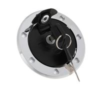 eMagTech 1 Set Jeu de Verrous de Bouchon de Réservoir de Carburant en Acier Inoxydable avec 2 Clés Antirouille pour Réservoir de Carburant de Moto Compatible avec Kawasaki Ninja ZZR600/ZZR400