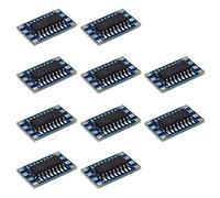 eMagTech 10 Pièces Mini RS232 MAX3232 Vers TTL Convertisseur de Niveau Adaptateur de Carte de Module Série 3~5V MAX3232 Carte de Dérivation Câble D'ordinateur Adaptateurs