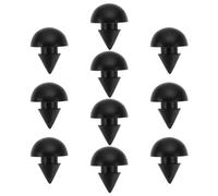 eMagTech 10 Pièces Noir Résistant Aux Hautes Températures Cuisinière à Gaz Haut de Gamme Pied de Grille Butée de Bosse en Caoutchouc Applicable pour Cuisinière de Camping-car de Diamètre 4.5mm