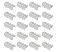 eMagTech 100pcs Colliers de Serrage Ouverts pour Courroie Distribution Imprimante 3D Compatible avec GT2 Le Clip de Courroie Ouvert 6,6 Mm X 19,5 Mm Attaches en Acier Inoxydable Supports