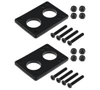 eMagTech 10pcs 6mm Joint de Planche à roulettes Longboard Riser Pads avec Pont Nail Skate Accessoires Réparation Absorption des Chocs de Protection Noir