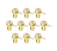 eMagTech 10pcs Connecteurs Femelles SMA Fiche de Montage sur Panneau SMA Adaptateur de Connecteur de Prise SMA Connecteur d'installation Coaxial SMA Adaptateur s'antenne Femelle