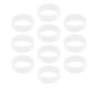 eMagTech 10pcs Joystick Protecteur Compatible avec Steam Deck Console Joystick Élastique Silicone Anneau de Protection Couverture Vidéo Jeu Accessoires Transparent