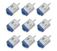 eMagTech 10pcs Mini Moteur Électrique DC 3V 16500 RPM Haute Vitesse Moteur à Courant Continu pour DIY Ventilateur Jouets Robot Scientifique Voiture Électrique