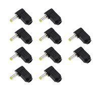 eMagTech 10pcs Pointe d'alimentation DC à Angle Droit Adaptateur de Prise DC Remplacement Connecteurs de Baril DC Bricolage Accessoires Électroniques 1.7mm x 4.0mm