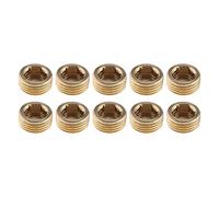 eMagTech 10x Filetage Extérieur Intérieur Tête Hexagonale 1/2 Pouces Adaptateur Raccord en Laiton pour Conduite d'eau Solaire Tupe Tube Pneumatique Or