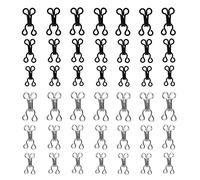 eMagTech 120pcs Crochets à Coudre et Fermeture des Yeux Couture Bricolage Accessoires d'artisanat pour Soutien-Gorge Vêtements Veste Jupe Pantalon Argent et oir 3 Tailles