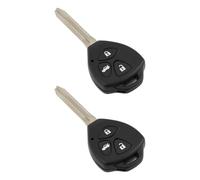 eMagTech 2 Coques de Clé Télécommande 3 Boutons avec Lame Vierge Compatible avec Toyota RAV4 TOY43