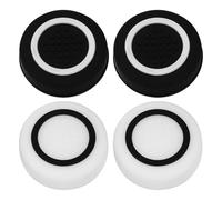 eMagTech 2 Ensembles de Capuchons de Joystick en Silicone Souple Housse de Protection Capuchon de Poignée de Pouce Compatible avec ASUS ROG Ally Les Contrôleurs de Jeu Blanc Et Noir
