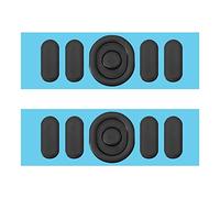 eMagTech 2 Ensembles de Pieds de Patins de Souris Compatible avec Logitech G304/G305 Souris de Jeu Bords Arrondis Incurvés Pieds de Souris Accessoires de Souris 0,7mm d'épaisseur, Noir