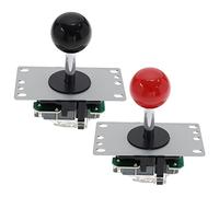 eMagTech 2 Pcs 5 Pin 8 Way Arcade Joystick Remplacement Fighters Joystick Fit pour Arcade Jeu Machines Ball Top Poignée Contrôleurs Accessoires [Video Game]