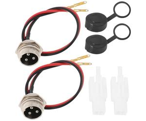 eMagTech 2 Pièces Connecteur de Scooter électrique à 3 Broches Compatible avec Razor Pocket Mod Compatible avec Dirt Quad Compatible avec Dirt Rocket MX350 Longueur 17 Cm