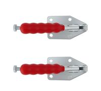 eMagTech 2 Pinces à Serrage Rapide Push-Pull 180 Kg Course de 30 Mm Angle de 144,5° pour Le Positionnement des Scies à Table Coulissantes