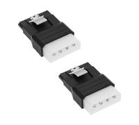eMagTech 2pcs Adaptateur d'alimentation Molex vers Sata 4 Broches Molex IDE 4 Broches Mâle vers SATA 15 Broches Femelle Adaptateur Convertisseur pour Connecter des Câbles d'alimentation SATA