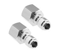 eMagTech 2pcs Adaptateur de Nettoyeur Haute Pression 1/4 Pouce Femelle Raccord BSP Prise de Connexion Rapide Coupleur en Acier Inoxydable 304 pour Lance de Pulvérisation 5000 PSI