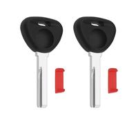 eMagTech 2pcs Coques de Clé de Voiture Vierges pour Clé Secondaire de Voiture HU56 de Remplacement Compatibles avec Volvo S40 V40 C70 Compatible avec Mitsubishi Carisma Colt