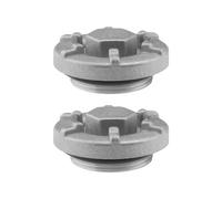 eMagTech 2pcs Couvercle de Bouchon Vidange d'huile en Aluminium Vis de Vidange d'huile Compatible avec Yamaha Compatible avec Wolverine 4HC-15351-00-00 Remplacement Bouchon d'huile de Moto 48mm